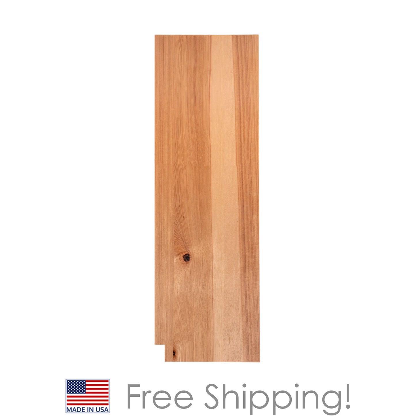 Quicklock RTA (Ready-to-Assemble) Raw Hickory .25"X23.25"X84" Right End Panel