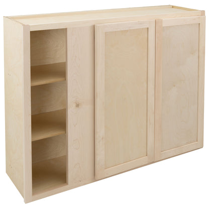 Blind Corner Wall Kitchen Cabinet Raw Maple