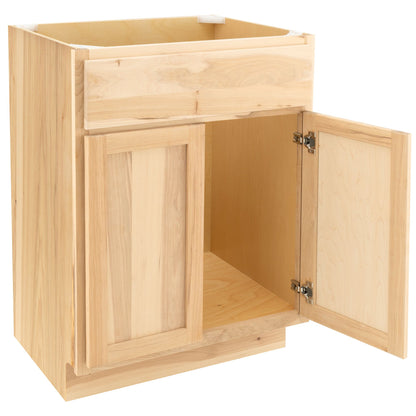 24" Bathroom Vanity | Raw Hickory