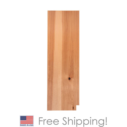 Quicklock RTA (Ready-to-Assemble) Raw Hickory .25"X23.25"X84" Left End Panel
