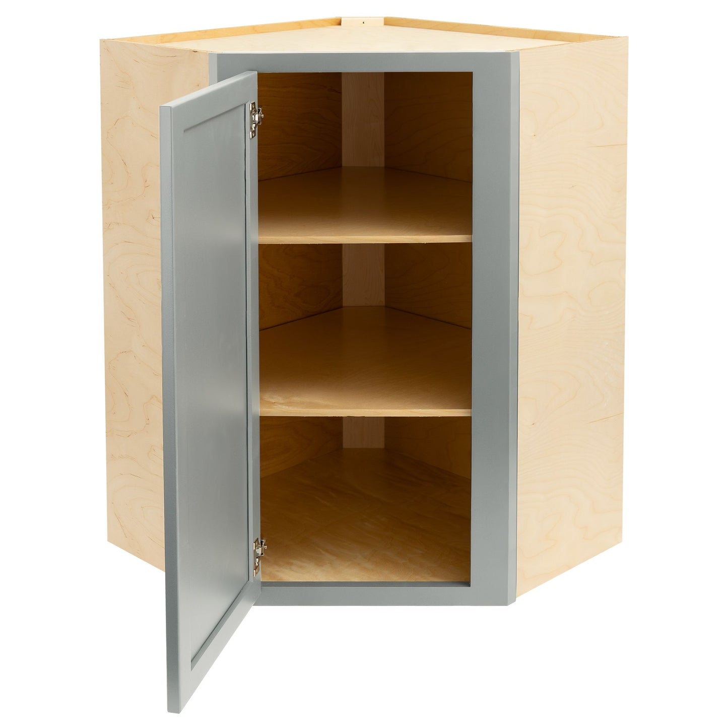 Quicklock Magnetic Gray Wall Corner Cabinet