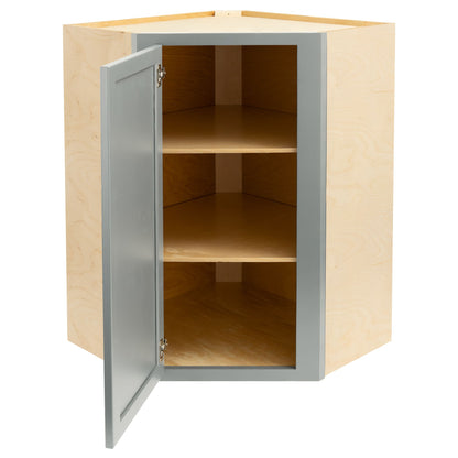 Corner Wall Kitchen Cabinet Magnetic Gray