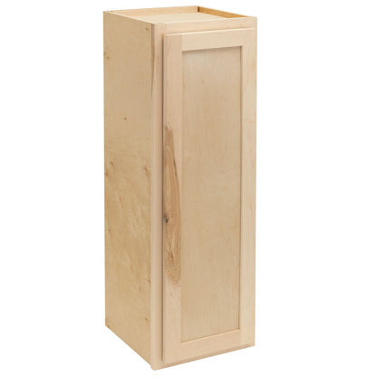 12" - 24" Wall Kitchen Cabinet Raw Maple