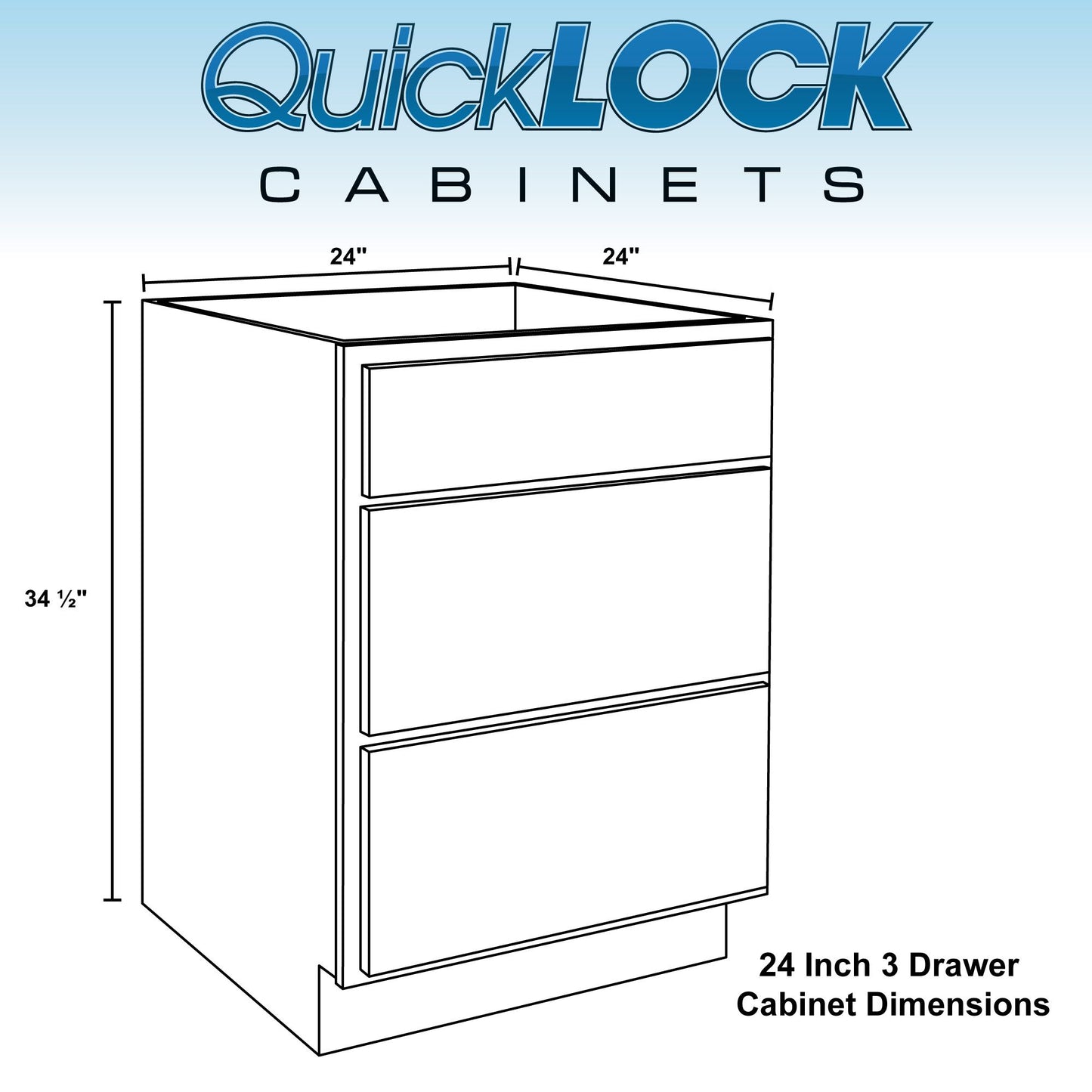 3 Drawer kitchen Cabinet Provincial Stain Base Cabinet