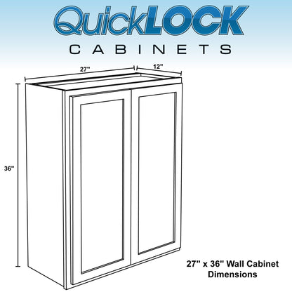 27" - 36" Wall Kitchen Cabinet Raw Maple