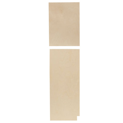 Left and Right Pantry End Panel Raw Maple