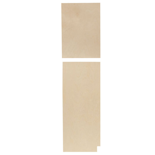 Left and Right Pantry End Panel Raw Maple