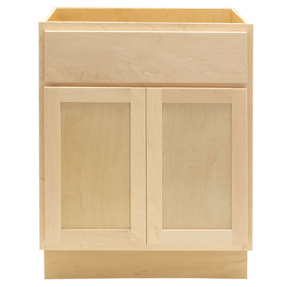 24" Bathroom Vanity | Raw Maple