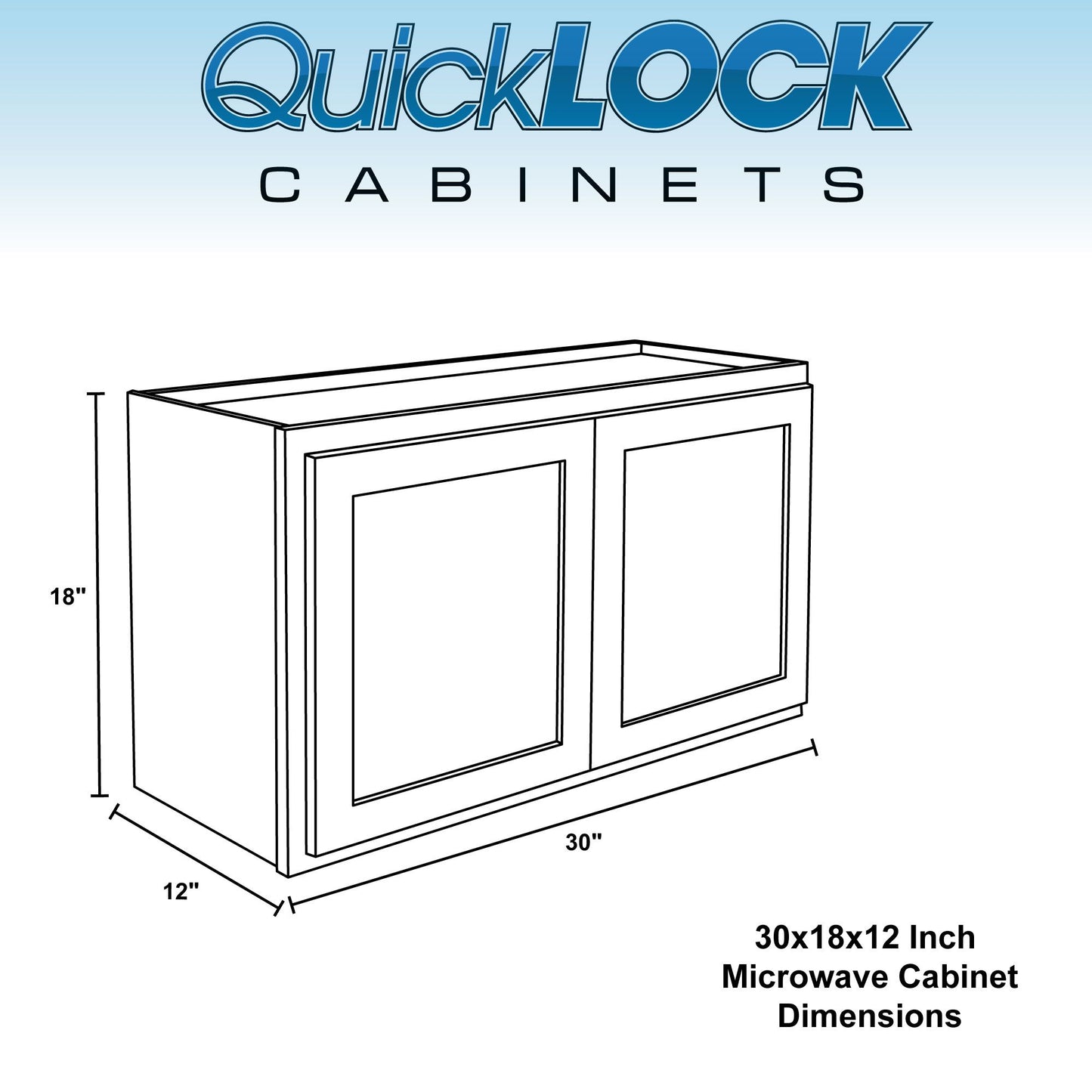 Microwave Wall Kitchen Cabinet Pure White