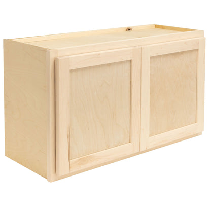 Microwave Wall Kitchen Cabinet Raw Maple