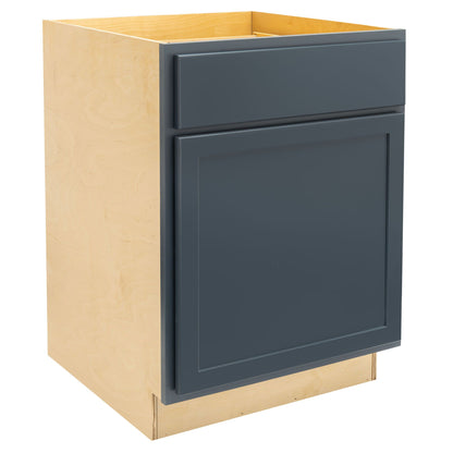 12" - 24" Kitchen Cabinet Needlepoint Navy Base Cabinet