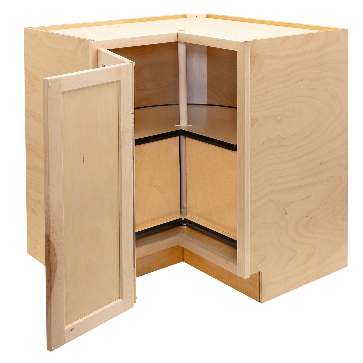 Quicklock Raw Maple Lazy Susan Cabinet