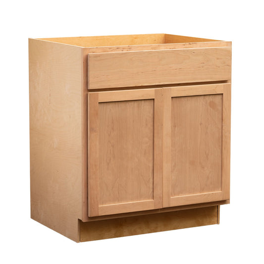 Quicklock Raw Cherry Sink Base Cabinet