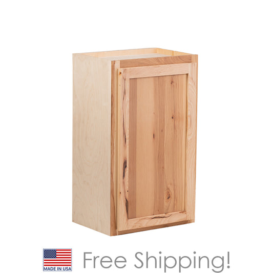 Quicklock RTA (Ready-to-Assemble) Rustic Hickory 18"Wx42"Hx12"D Wall Cabinet