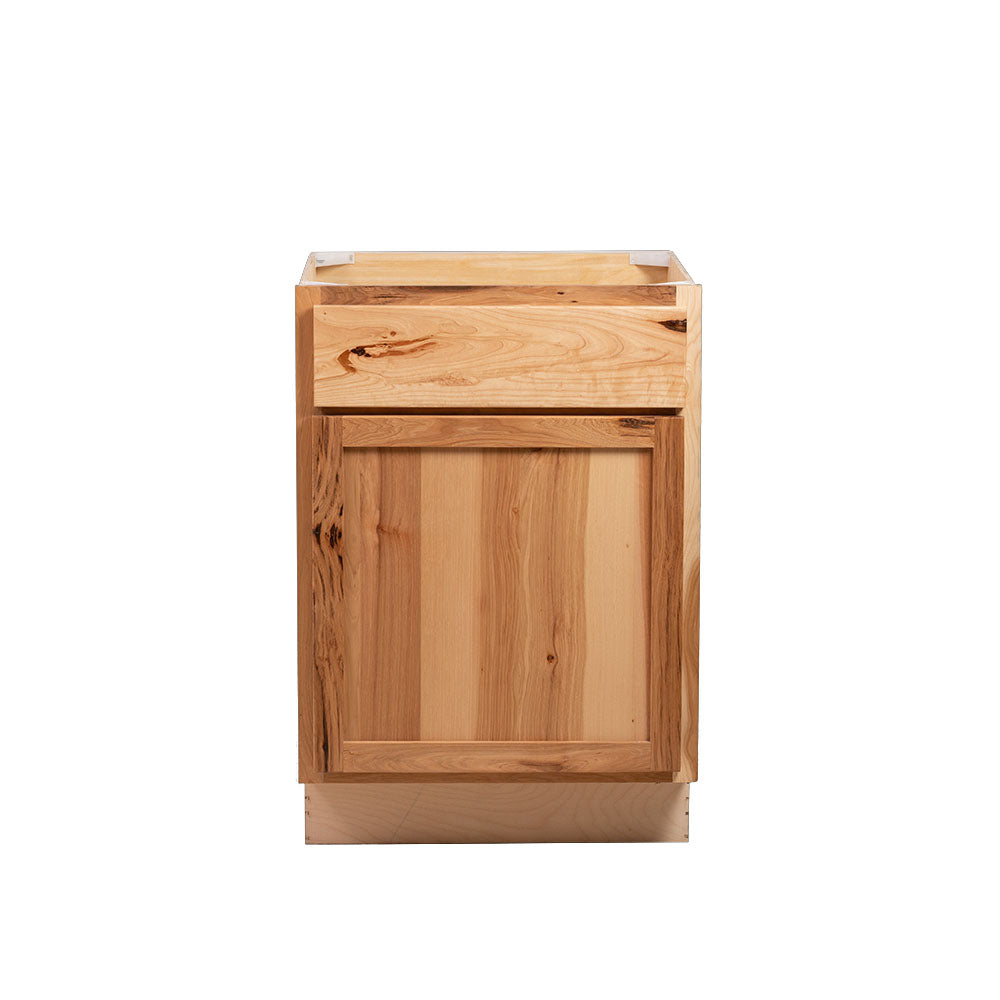 Quicklock RTA (Ready-to-Assemble) Rustic Hickory Waste Basket Base Cabinet- 18"W