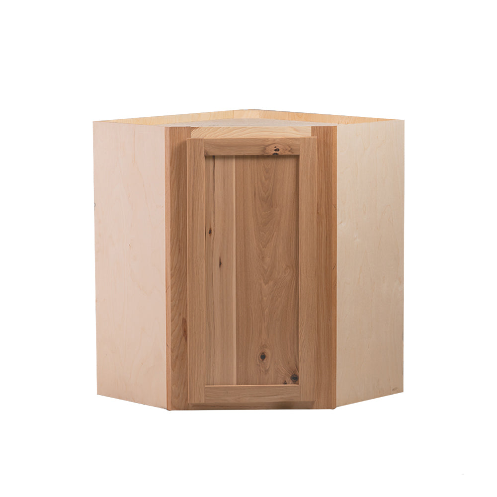 Quicklock RTA (Ready-to-Assemble) Raw Hickory Wall Corner Cabinet