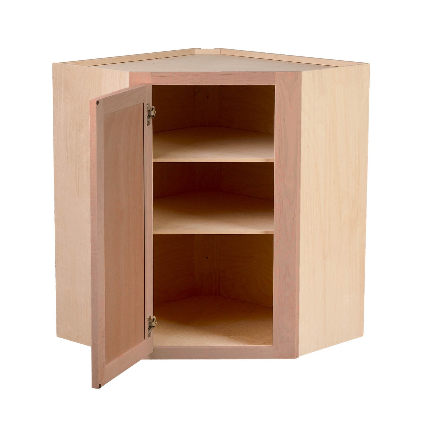 Quicklock Raw Cherry Wall Corner Cabinet
