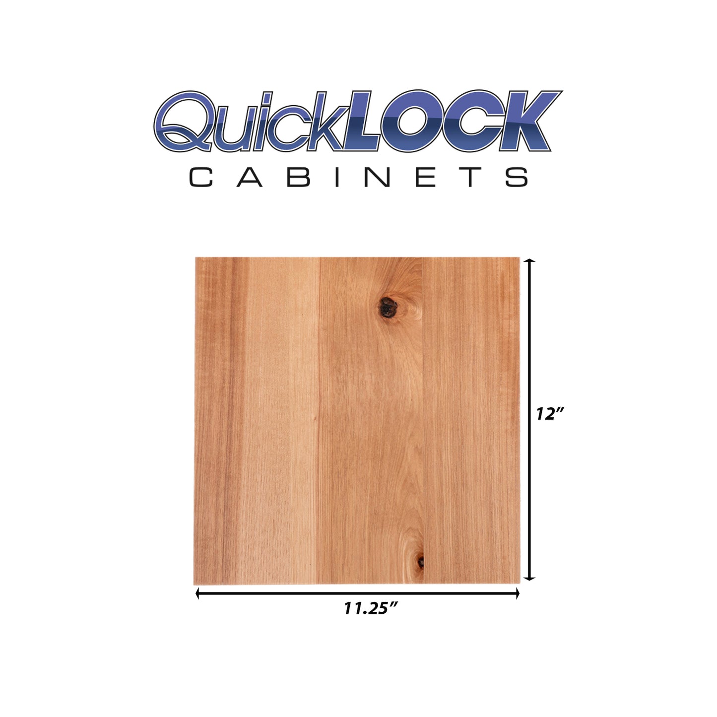 Quicklock RTA (Ready-to-Assemble) Raw Hickory .25"X11.25"X12" End Panel
