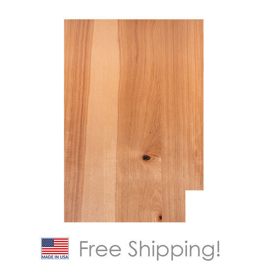 Quicklock RTA (Ready-to-Assemble) Raw Hickory .25"X23.25"X34.5" Left End Panel
