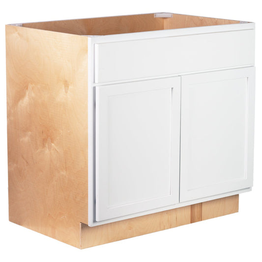 Quicklock Pure White Sink Base Cabinet