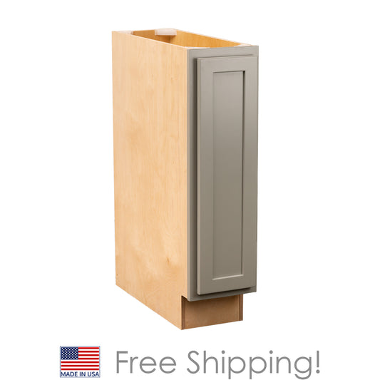 Quicklock RTA (Ready-to-Assemble) Magnetic Grey Base Cabinet | 9"Wx34.5"Hx24"D