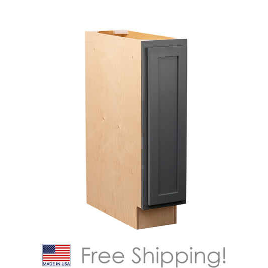 Quicklock RTA (Ready-to-Assemble) Needlepoint Navy Base Cabinet | 9"Wx34.5"Hx24"D