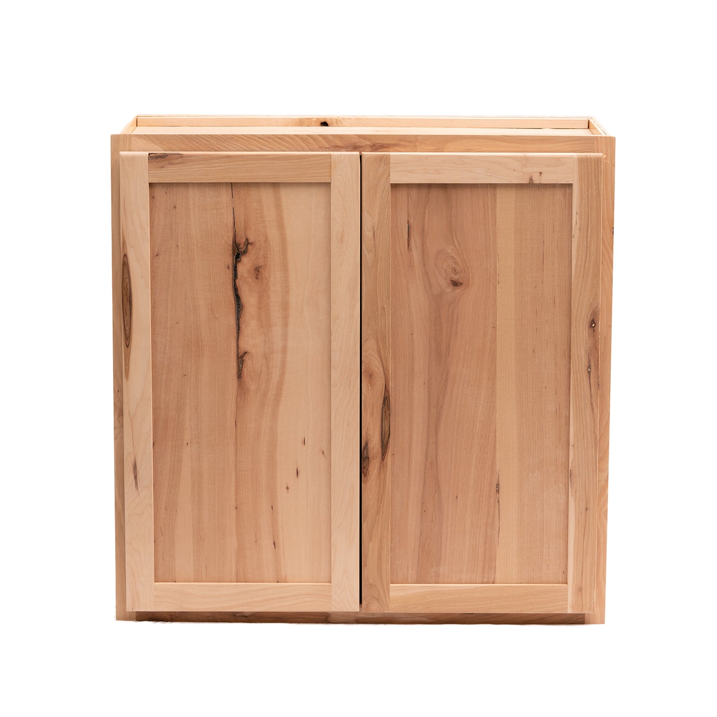 Quicklock RTA (Ready-to-Assemble) Raw Hickory 30"Wx30"Hx12"D Wall Cabinet