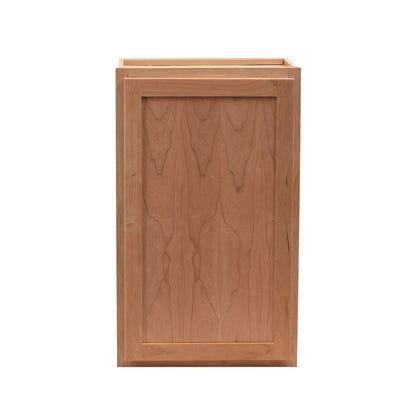 9" - 15" Wall Kitchen Cabinet Raw Cherry