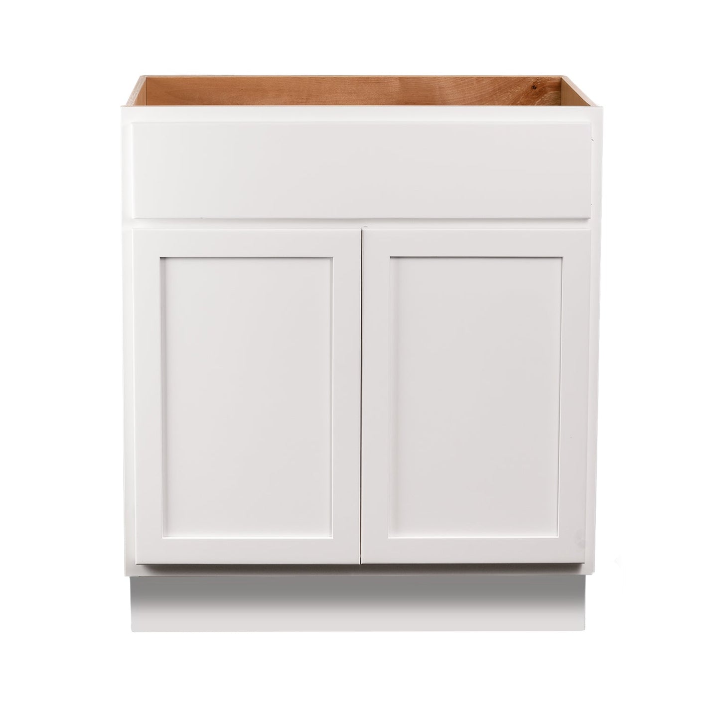 Quicklock RTA (Ready-to-Assemble) Pure White Vanity Base Cabinet | 30"Wx34.5"Hx21"D
