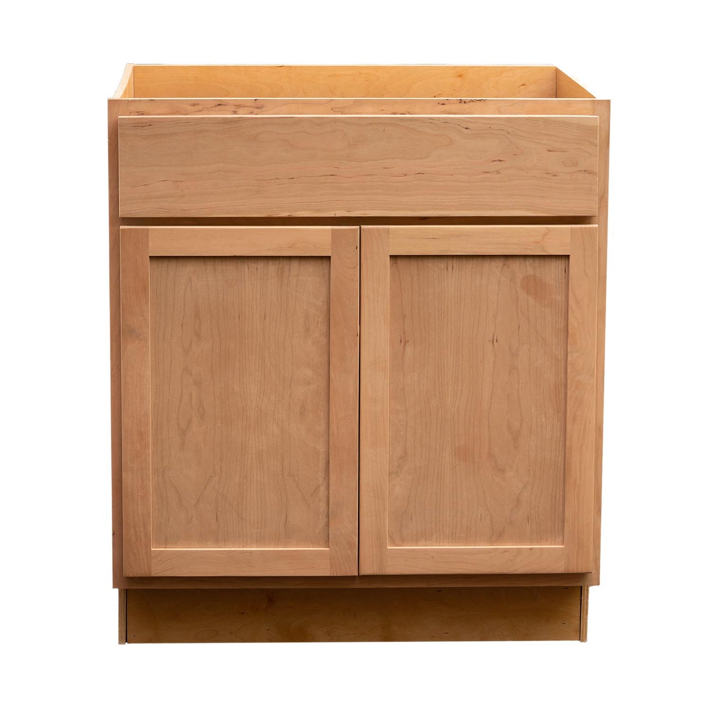 Quicklock RTA (Ready-to-Assemble) Raw Cherry Sink Base Cabinet