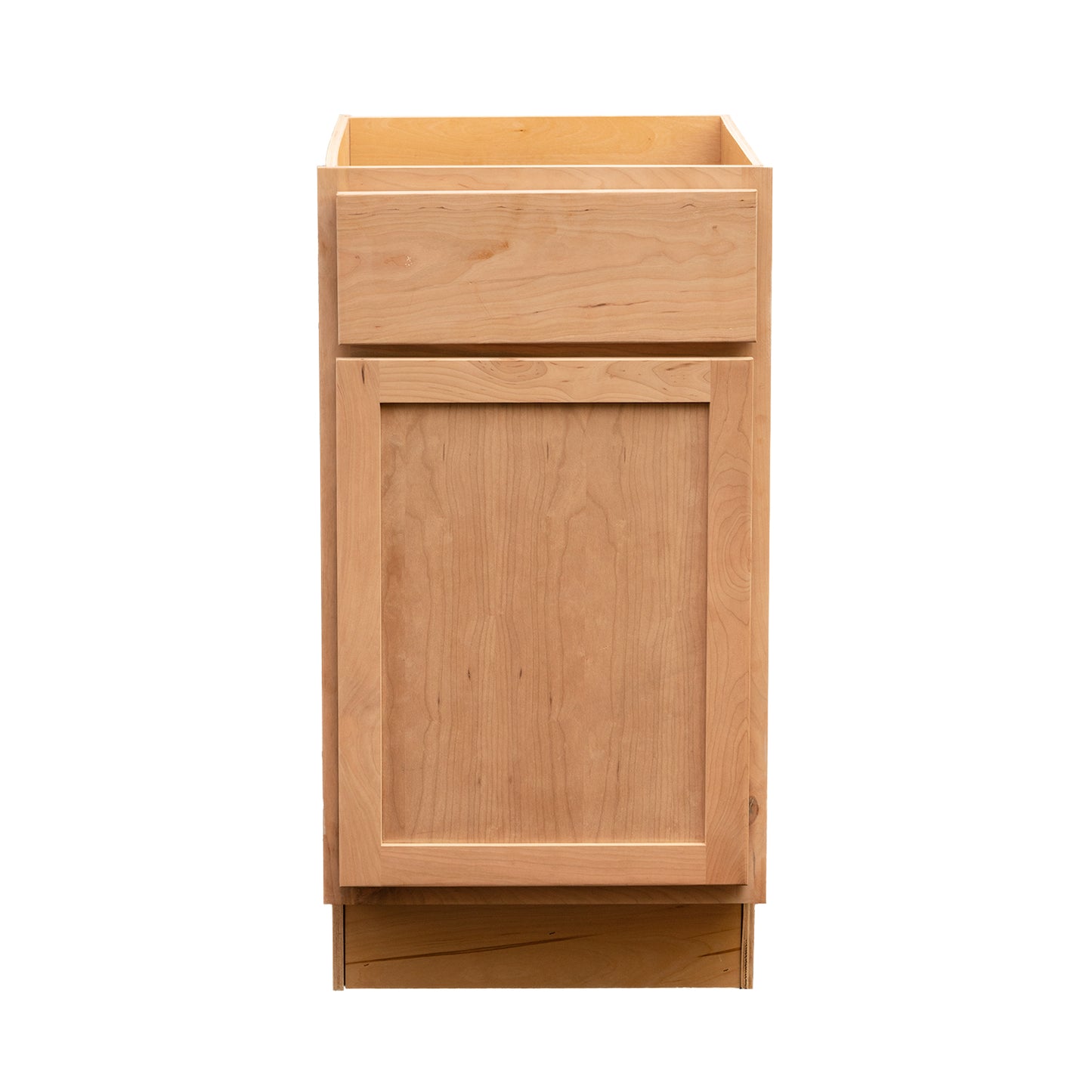 Quicklock RTA (Ready-to-Assemble) Raw Cherry Base Cabinet- 18", 21", 24" Width