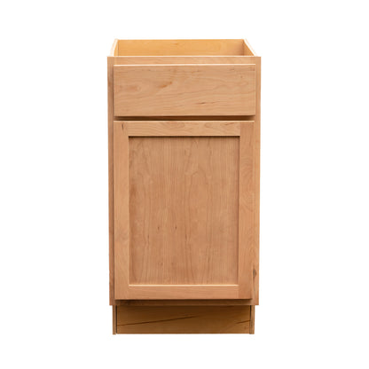 12" - 24" Kitchen Cabinet Raw Cherry Base Cabinet