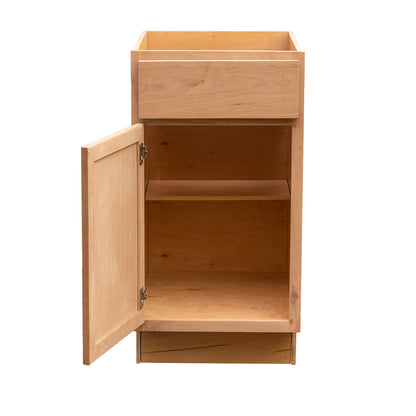 12" - 24" Kitchen Cabinet Raw Cherry Base Cabinet