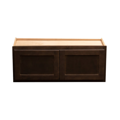 Refrigerator Wall Kitchen Cabinet Espresso Stain