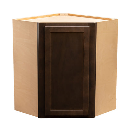 Corner Wall Kitchen Cabinet Espresso Stain