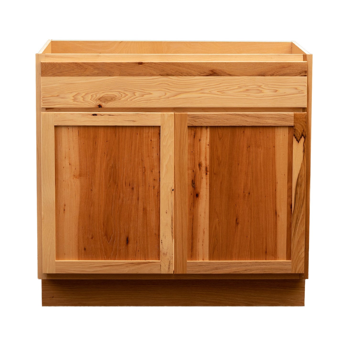 Quicklock RTA (Ready-to-Assemble) Rustic Hickory Vanity Base Cabinet | 24"Wx34.5"Hx18"D