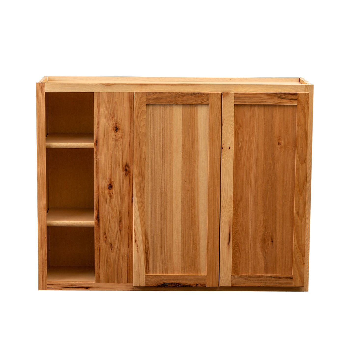 Quicklock RTA (Ready-to-Assemble) Rustic Hickory 39"Wx30"Hx12"D Blind Corner Wall Cabinet