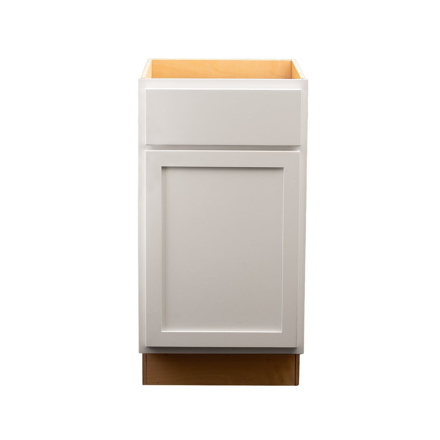 Quicklock RTA (Ready-to-Assemble) Pure White Waste Basket Base Cabinet | 18"Wx34.5"Hx24"D