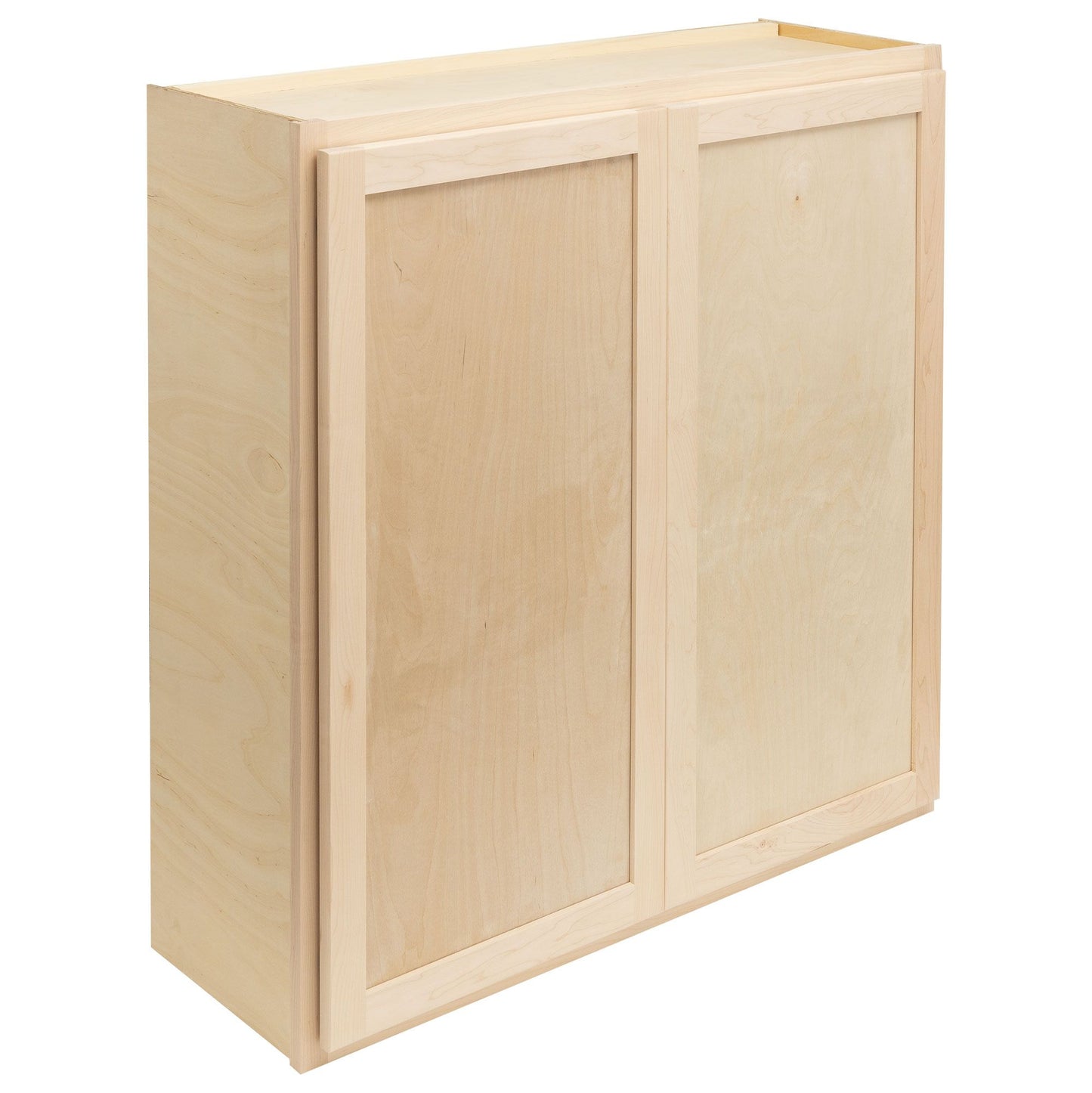 Quicklock Raw Maple Wall Cabinet - Double Door