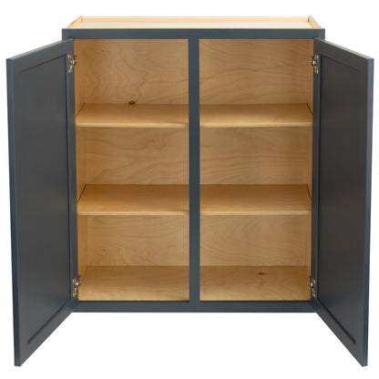 30" - 36" Wall Kitchen Cabinet Needlepoint Navy