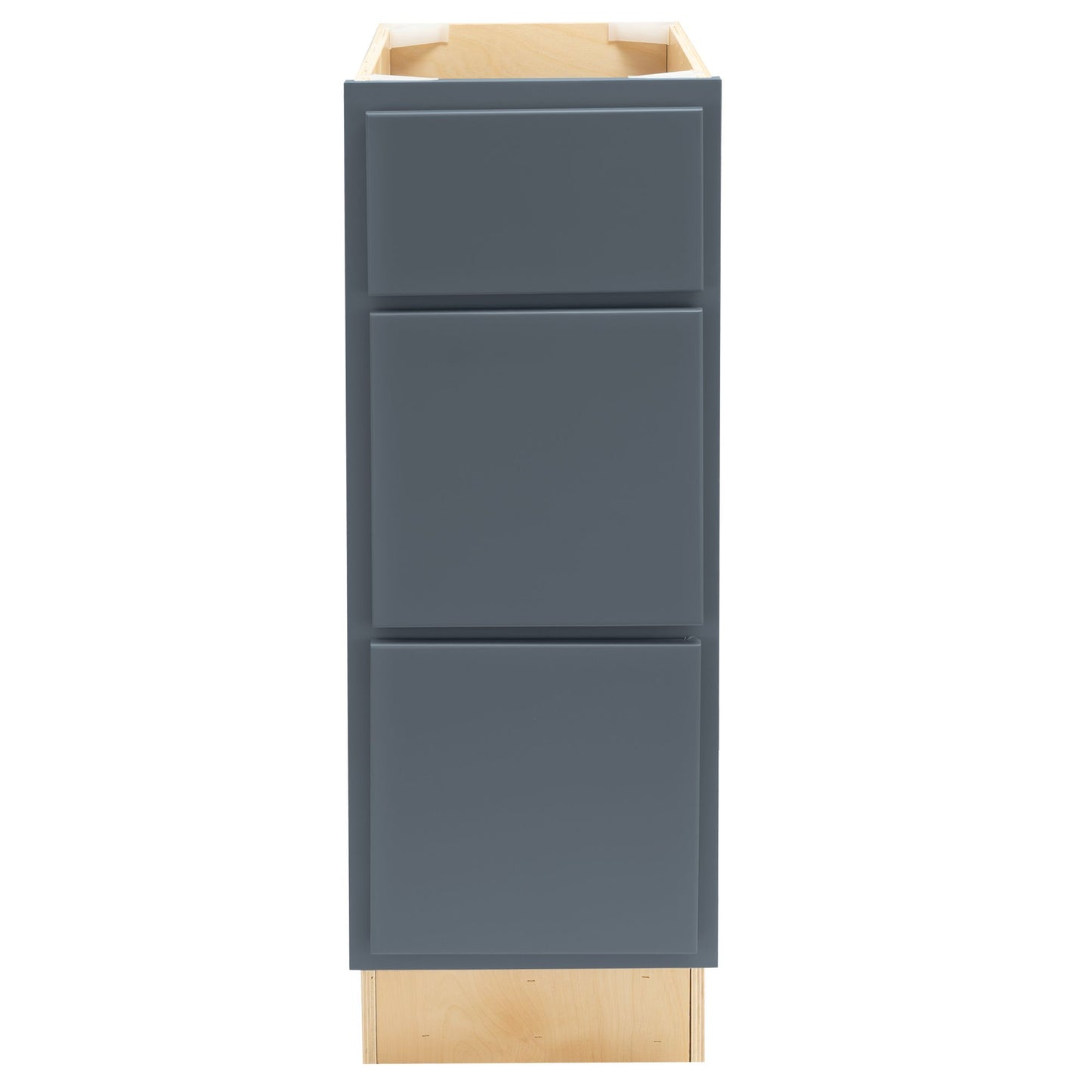 Quicklock Needlepoint Navy 3 Drawer Vanity Base Cabinet