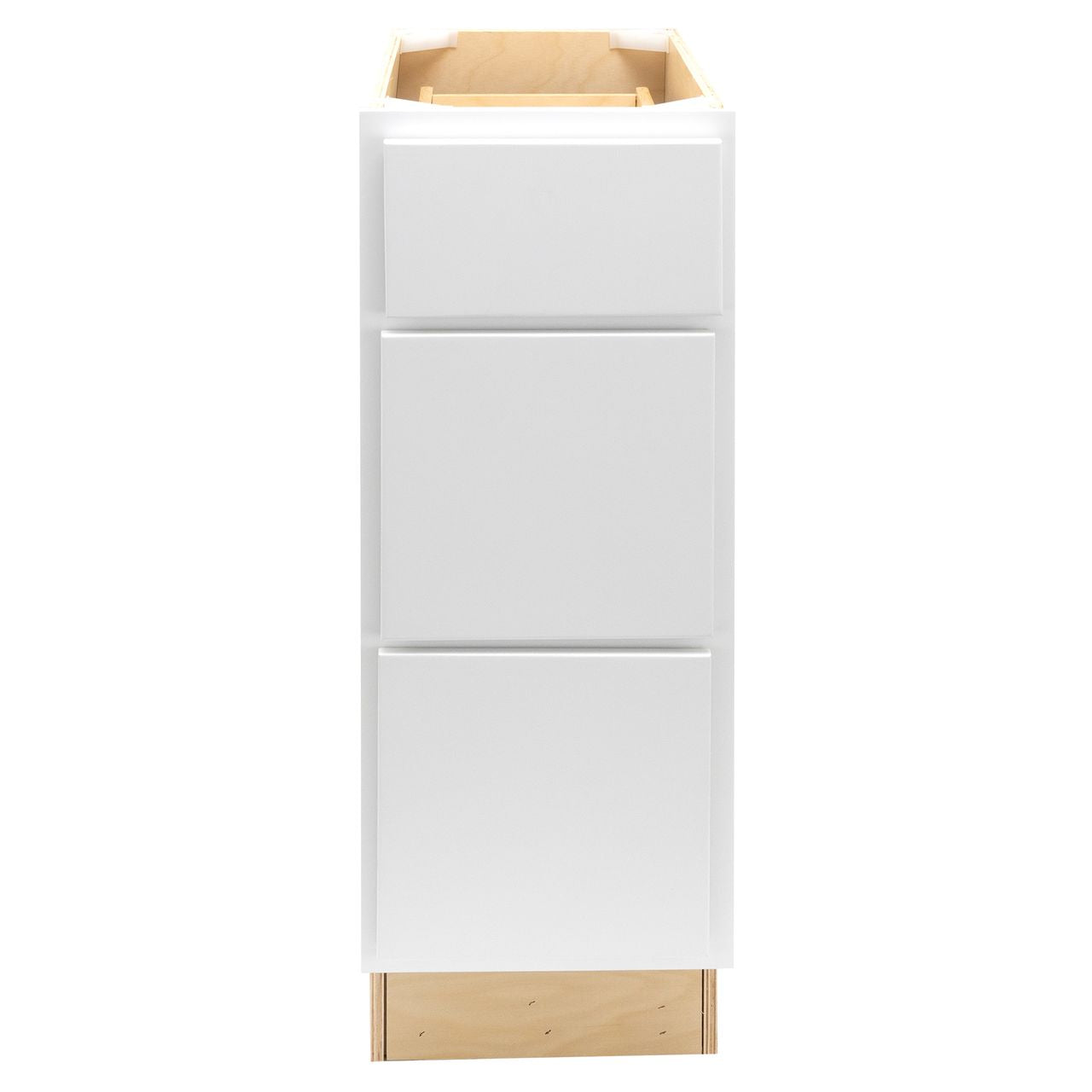 Quicklock Pure White 3 Drawer Pots and Pans Base Cabinet