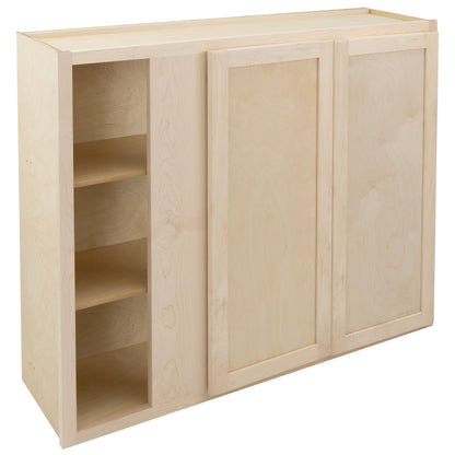 Blind Corner Wall Kitchen Cabinet Raw Maple
