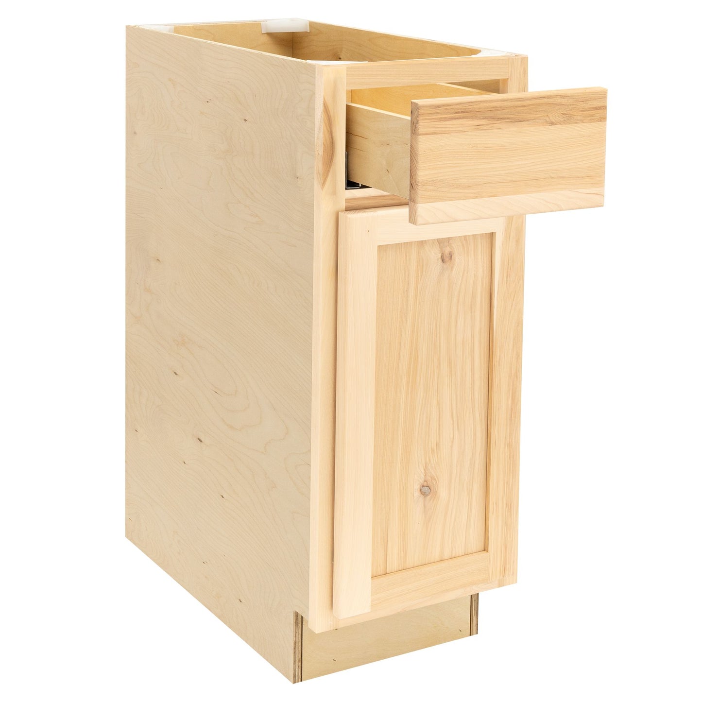 Quicklock Raw Hickory Base Cabinet - Single Door