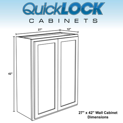 30" - 42" Wall Kitchen Cabinet Rustic Hickory