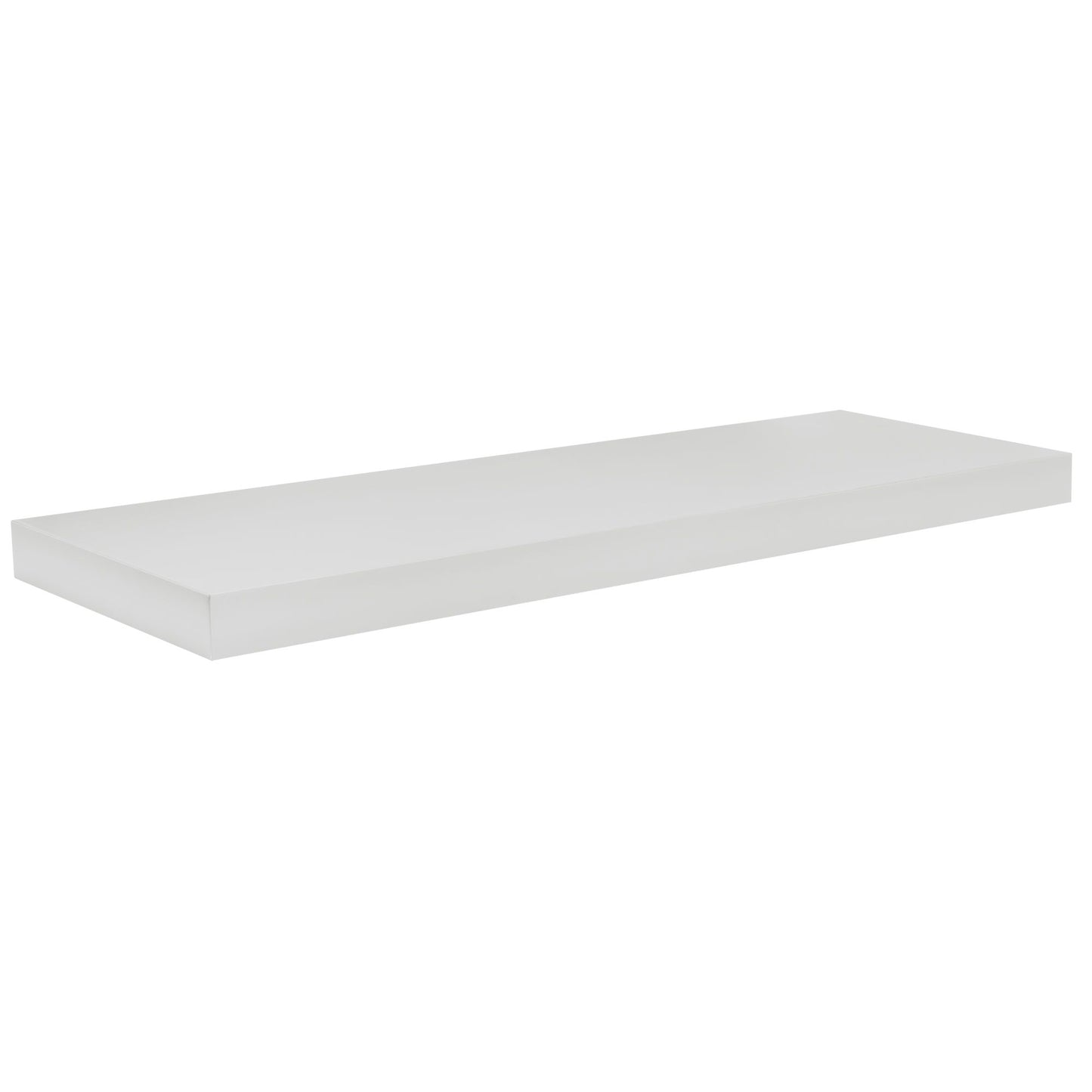 Quicklock Pure White Floating Shelf - Slim