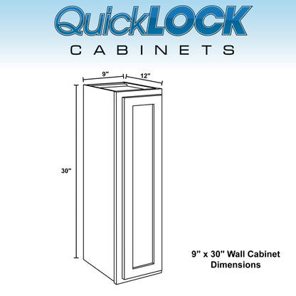 9" Wall Kitchen Cabinet Raw Maple