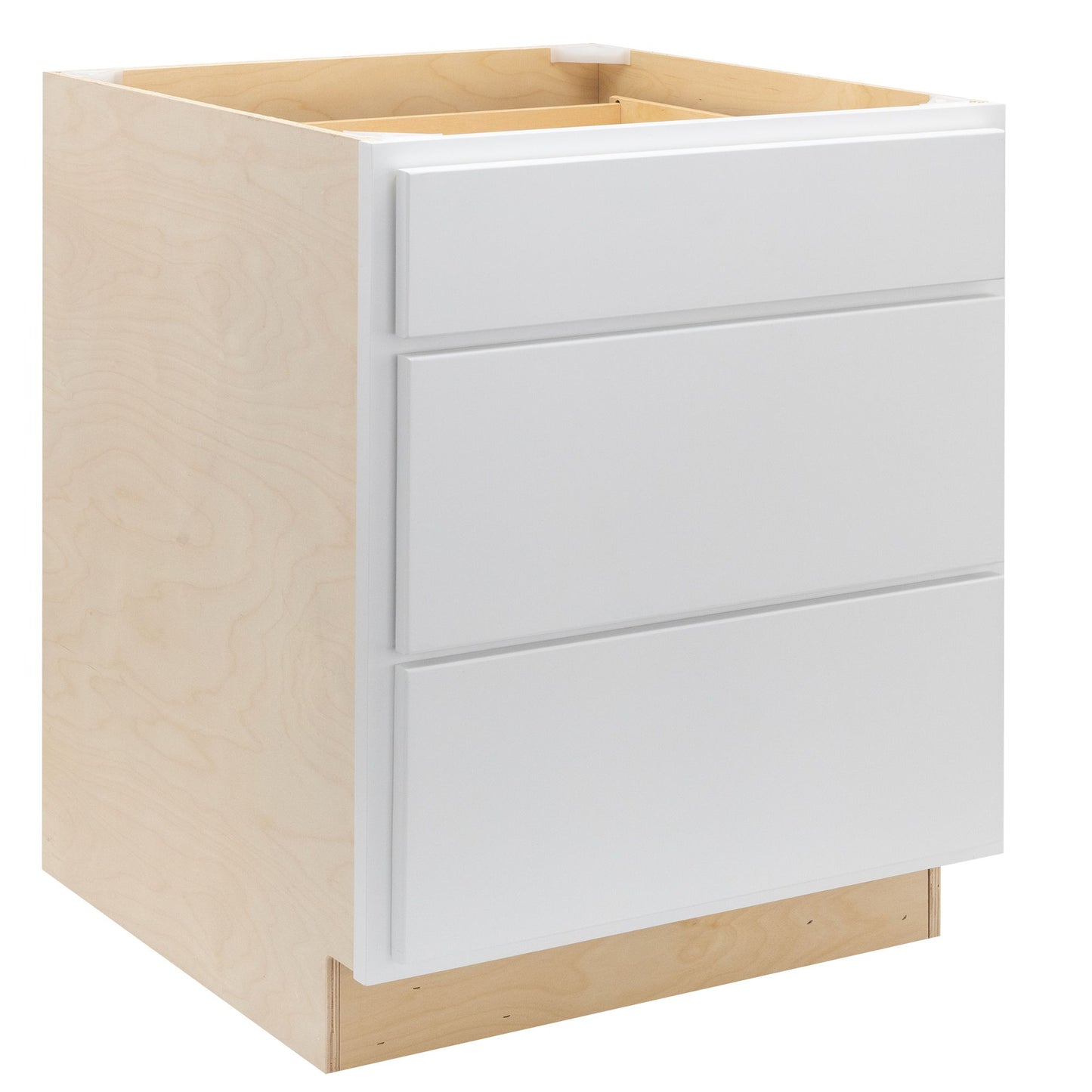 Quicklock Pure White 3 Drawer Pots and Pans Base Cabinet