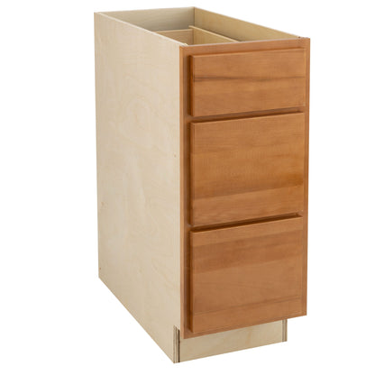 3 Drawer kitchen Cabinet Provincial Stain Base Cabinet