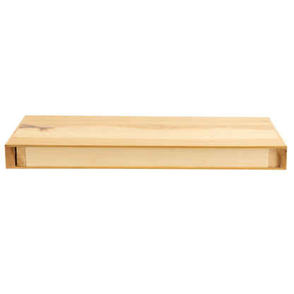 Floating Shelf | Rustic Hickory | 12" Depth